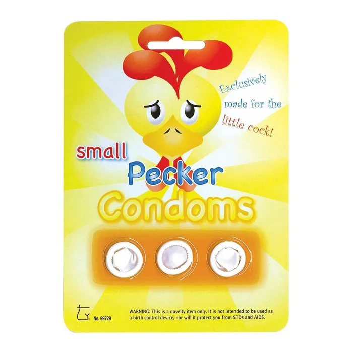TYTF Male Sex Toys TYTF Novelty Small Pecker Condoms 3 per Card