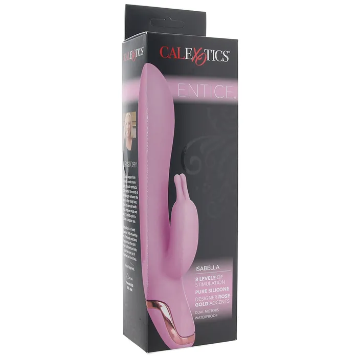 Vibrators CalExotics Entice Isabella Silicone Rabbit Vibe in Pink Vibrators CalExotics Entice Isabella Silicone Rabbit Vibe in Pink