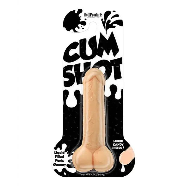 Vibrators Hott Products Unlimited Cum Shots LiquidFilled Gummy Pecker