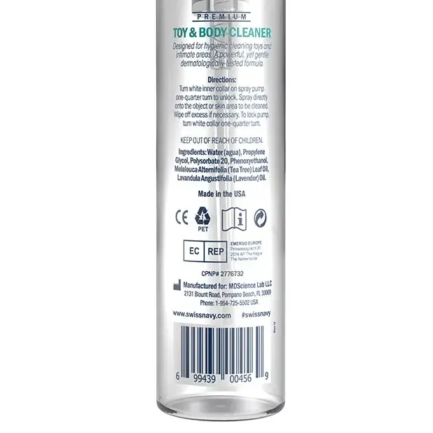 Vibrators Swiss Navy Toy Body Foam Cleaner 7 Oz Vibrators Swiss Navy Toy Body Foam Cleaner 7 Oz