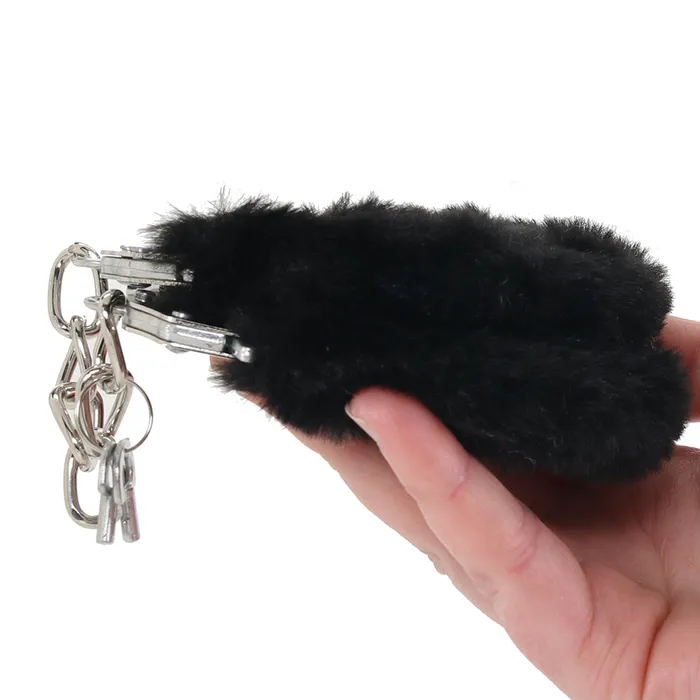 Vibrators XGen WhipSmart Classic Furry Cuffs in Black