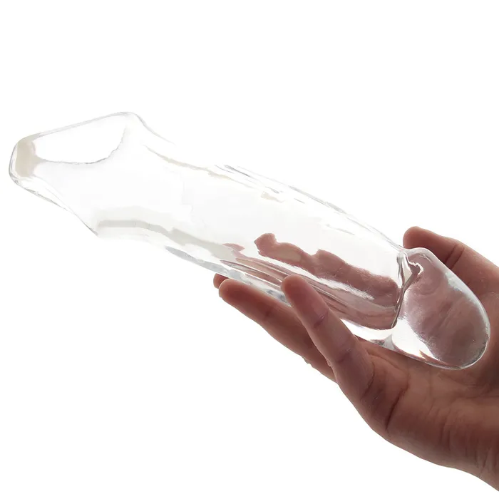 XGen Size Up 1 Inch Extender with Ball Loop in Clear Male Sex Toys