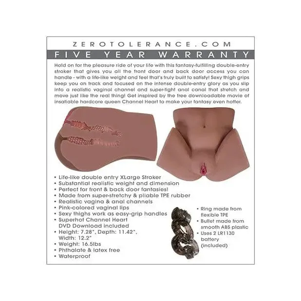 Zero Tolerance Channel Heart Realistic Body Stroker Zero Tolerance Male Sex Toys Zero Tolerance Channel Heart Realistic Body Stroker Zero Tolerance Male Sex Toys